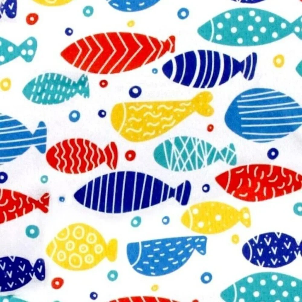 Cyeollo Dog T-shirt Size XL Multicolor Fish Print NWT‎